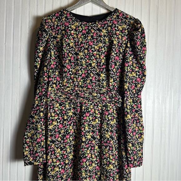 IEENA FOR MAC DUGGAL Floral Long Sleeve Gown NEW - Picture 4 of 8
